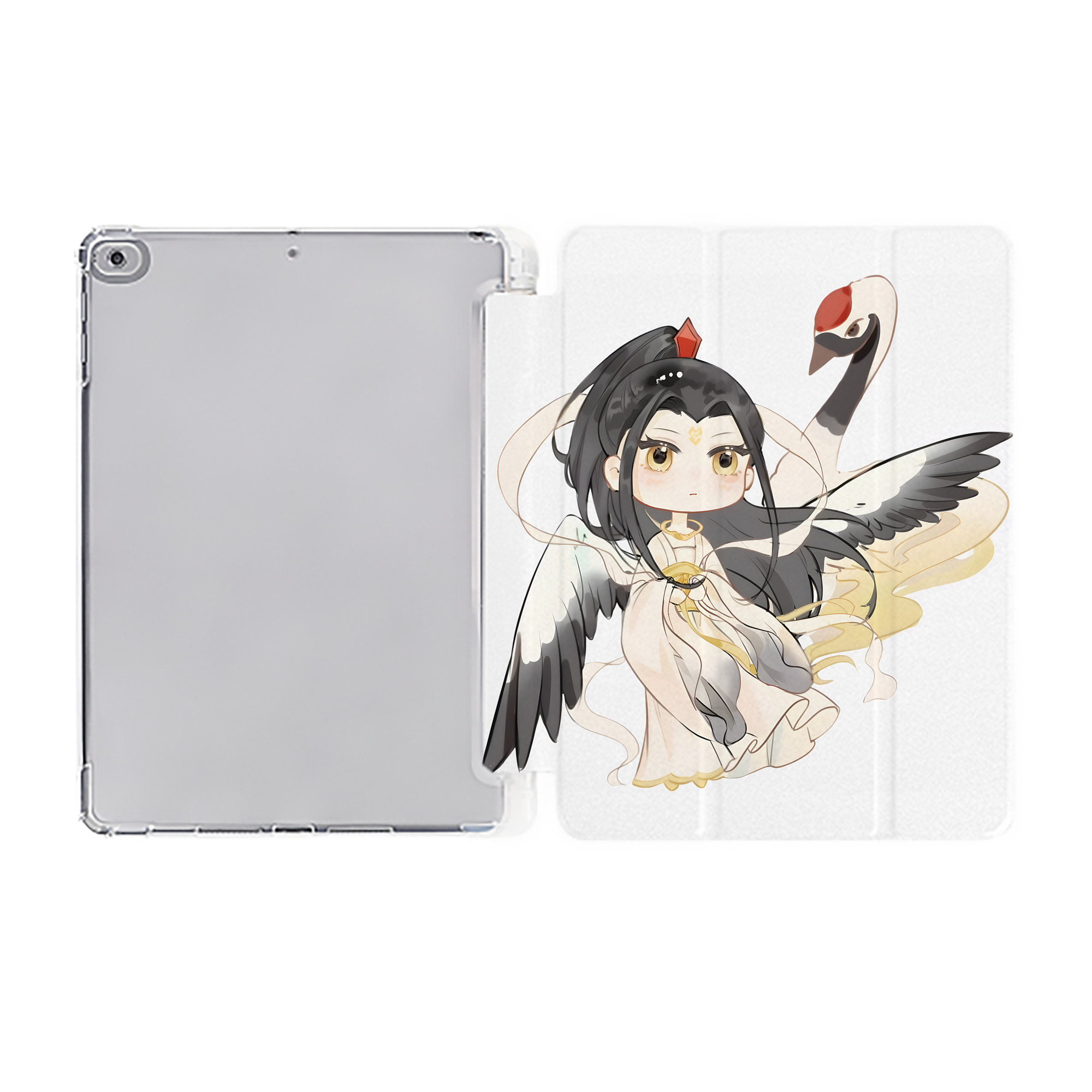 （画像用） Ne Zha 2 ナタ 魔童の大暴れ IPad ケース ペン収納付き 三つ折りスタンド PUレザー×シリコン 対応機種9.5/10.5/10.9インチ